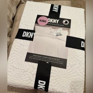 DKNY Soft White King Bedding Set